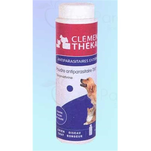POUDRE ANTIPARASITAIRE TMT, Poudre antiparasitaire à la tétraméthrine pour chat et chien. - fl 150 g