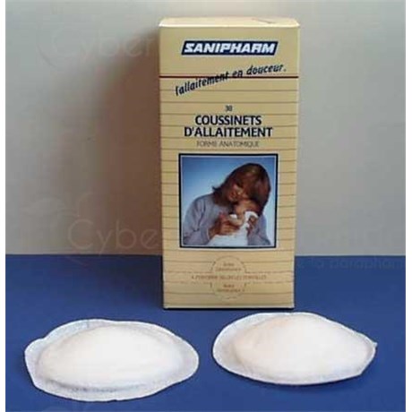 Dispenser 30 - SANIPHARM BREASTFEEDING, absorbent pad anatomically shaped breast