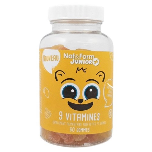 NAT & FORM JUNIOR + 9 vitamines 60 oursons