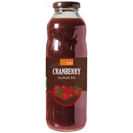 VITABIO COCKTAIL CRANBERRY, Cocktail de fruits, cranberry au concentré de raisin. - bouteille 50 cl