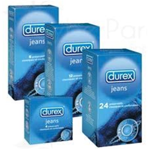 DUREX JEANS, lubricated condom with reservoir x4