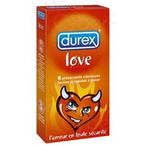 DUREX LOVE Condoms lubricated with reservoir superfine x6