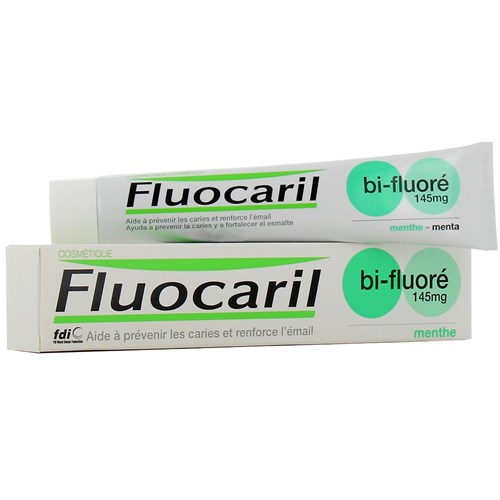 FLUOCARIL BI FLUORE 145 MG MENTHE DENTIFRICE Dentifrice bifluoré, goût menthe, tube 75 ml