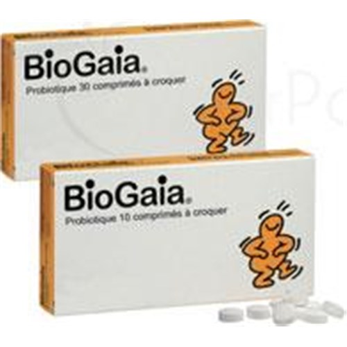 BIOGAIA PROBIOTIQUE COMPRIMÉ, Comprimé à croquer, complément alimentaire probiotique. - bt 30