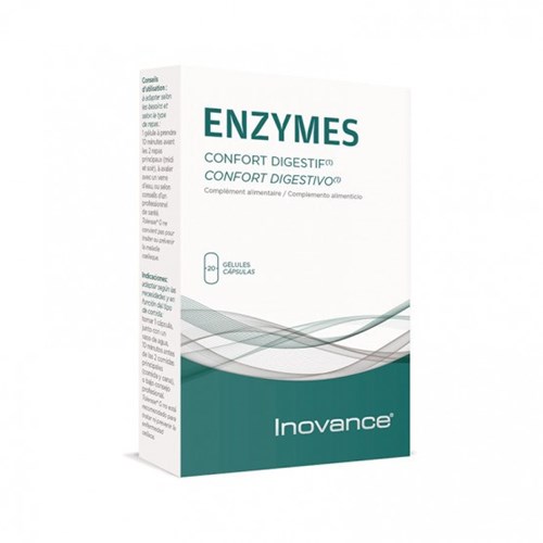 ENZYMES, Confort digestif après repas Aide aux enzymes digestives, 40 gélules