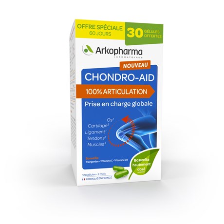 Chondro-Aid 100% Articulation 120 gélules - 30 gélules offertes