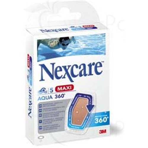 NEXCARE AQUA 360 MAXI, precut dressing, adhesive 4 sides, waterproof. - Bt 5