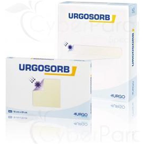 URGOSORB 10x20cm, carboxymethylcellulose and alginate dressing for heavily exuding wounds 16