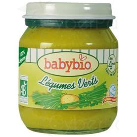 BABYBIO SMALL POTS VEGETABLES, Potty greens. - 130 g pot