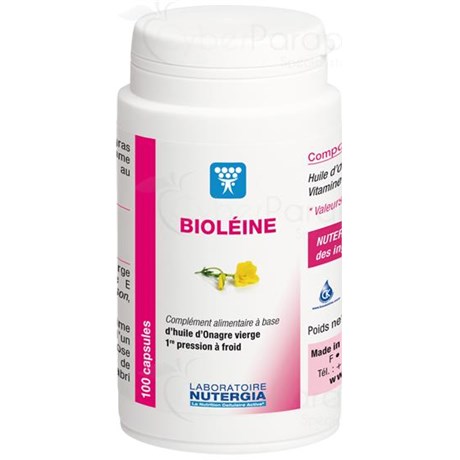 BIOLEINE, Capsule dietary supplement of evening primrose oil and vitamin E natural. - Bt 100