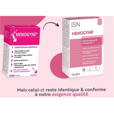 MENOGYNE Premenopause and Menopause 60 vegetable capsules ISN