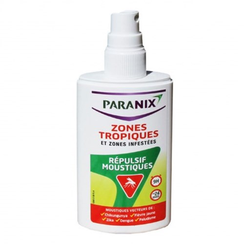REPELLENT MOSQUITOES TROPICAL AND INFESTED ZONES 90ML PARANIX
