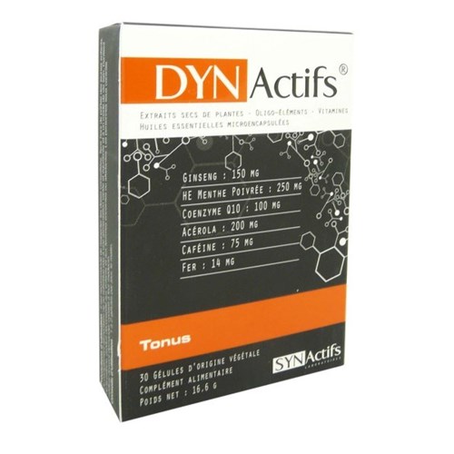 Dyn Actifs tonus de SYNACTIFS 30 gélules