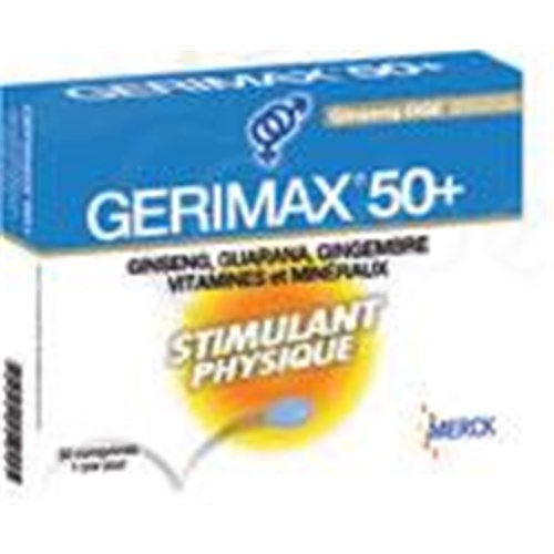 GÉRIMAX 50 +, Comprimé, complément alimentaire énergisant. - bt 30