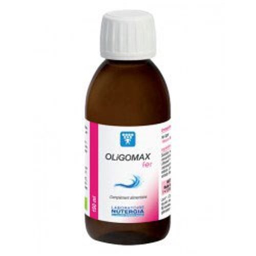 OLIGOMAX FER Solution, complément alimentaire à base d'oligoéléments, riche en fer, fl 150 ml