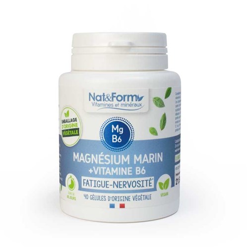 MARINE MAGNESIUM + VITAMIN B6 Nat & Form