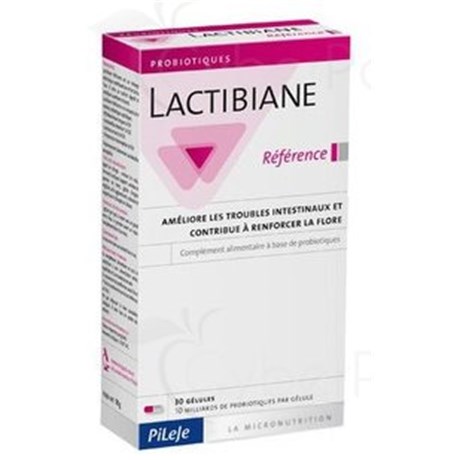 LACTIBIANE REFERENCE CAPSULE, food alimentary complement with ferment lactic, box of 30