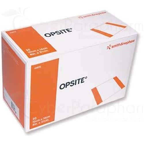 OPSITE, Pansement adhésif stérile, à usage unique. 10 cm x 14 cm (ref. 4975) - bt 50