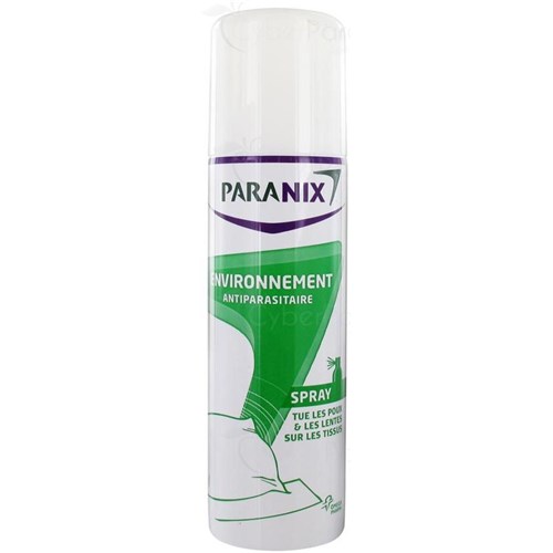 PARANIX ENVIRONNEMENT Antiparasitic spray, kills lice and nits on 150 ml spray fabrics