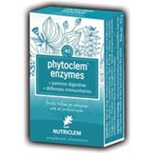 PHYTOCLEM ENZYMES, Comprimé, complément alimentaire au fructoenzymes et ferments lactiques. - bt 40