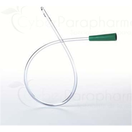 SELF, CATH - Bladder catheter, Nélaton type right for men. CH 14, green bucket (ref. 504530) - bt 10