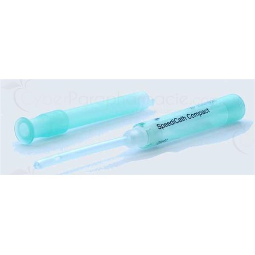 SpeediCath COMPACT, self-lubricated Bladder catheter, right type Nélaton compact, for women. CH 10, black bucket (ref. 28580) - bt 30