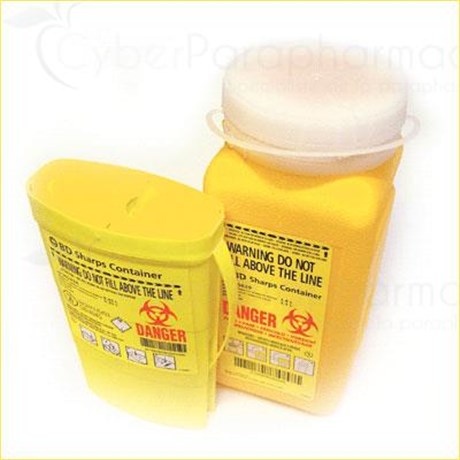 SHARP BD CONTAINER, Sharps-collector, collector needles and syringes preassembled. 0.45 l (ref. 302434) capacity - unit