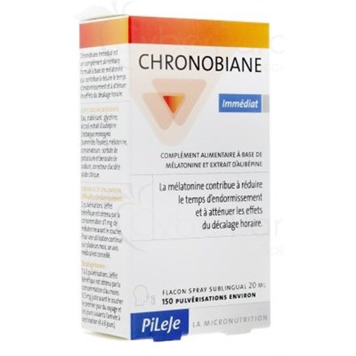 CHRONOBIANE IMMEDIAT, food supplement with melatonin, spray 20ml