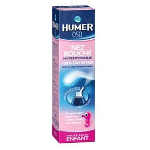 HUMER 050 NOURRISSON ENFANT, Solution nasale hypertonique d'eau de mer. - fl 50 ml