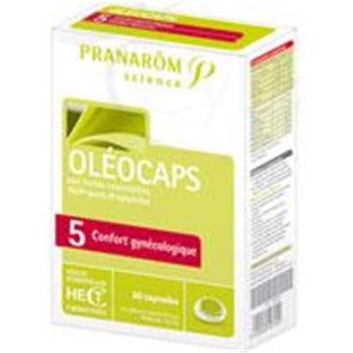 OLÉOCAPS 5 COMFORT GYNAECOLOGICAL, capsule, food supplement with essential oils. - Bt 30