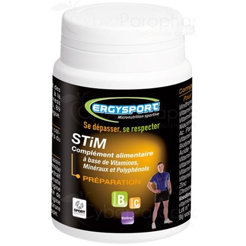 ERGYSPORT STIM Capsule stimulus for sports nutritional supplement. - Bt 60