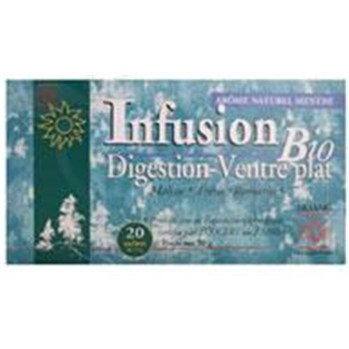 Liliang INFUSION BIO FLAT STOMACH DIGESTION, Mixing plants for herbal tea, tea bags. - Bt 20