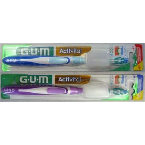 GUM Activital, compact toothbrush head with protective cap. medium (ref. 583) - unit