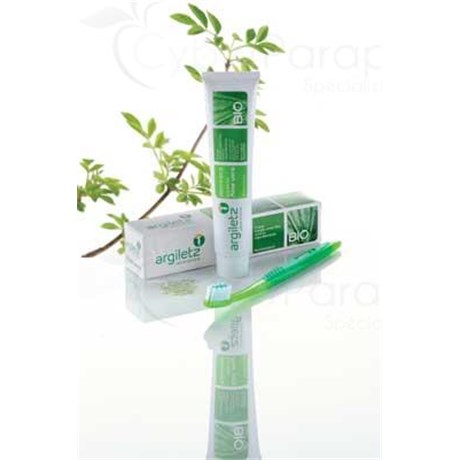 ARGILETZ BIO ALOE VERA TOOTHPASTE Toothpaste based illite green clay. - 75 ml tube