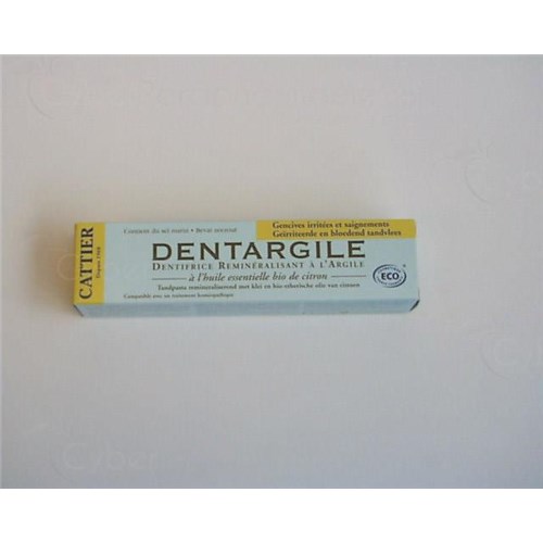 DENTARGILE, Toothpaste with organic lemon essential oil. - 100 g tube