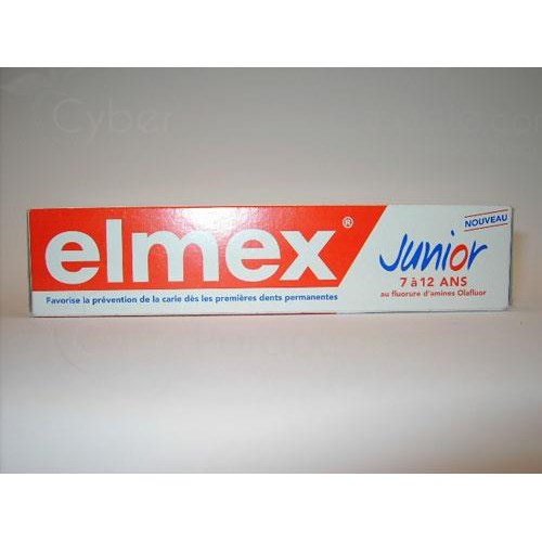 ELMEX TOOTHPASTE JUNIOR, fluoride toothpaste for children, mint flavor - 75 ml tube x 2