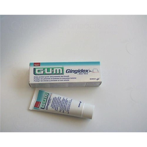 GUM Gingidex TOOTHPASTE, Toothpaste Aloe vera. - 75 ml tube