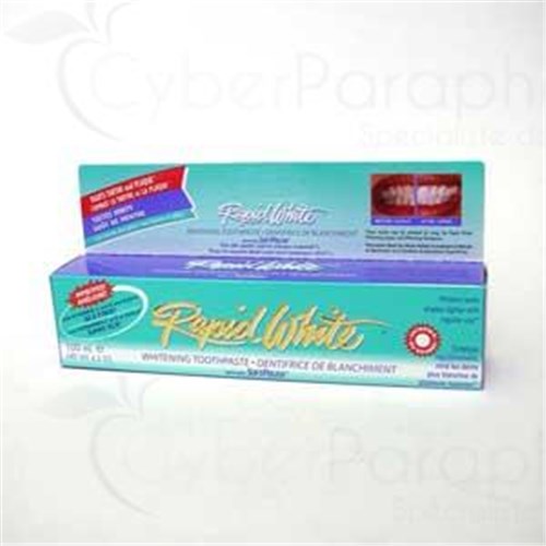 RAPID WHITE TOOTHPASTE, fluoridated toothpaste whitening paste. - Tube 100 ml
