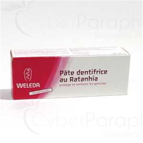 TOOTHPASTE Weleda, toothpaste flavor ratanhia. - 75 ml tube