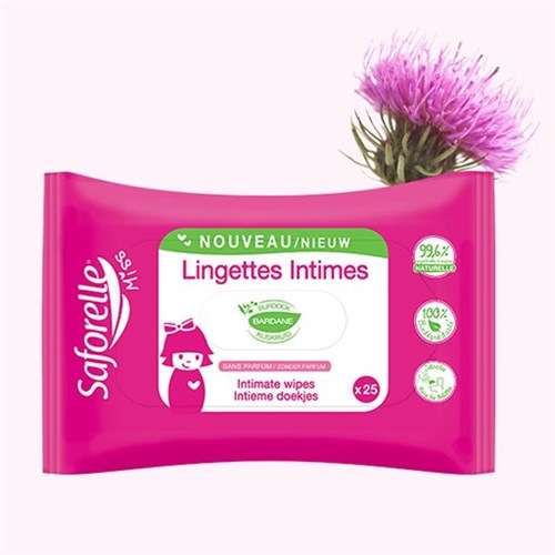 SAFORELLE MISS INTIMATE WIPES 25